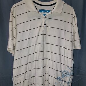 Men's Off White Short Sleeve Collar Shirt | Quicksilver | Medium